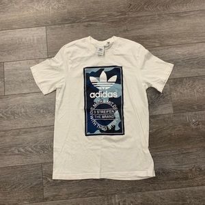 Adidas Blue Camo Trefoil Tee